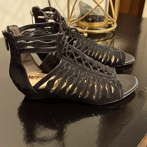 Sam Edelman girls suede gladiator sandal-Excellent Condition